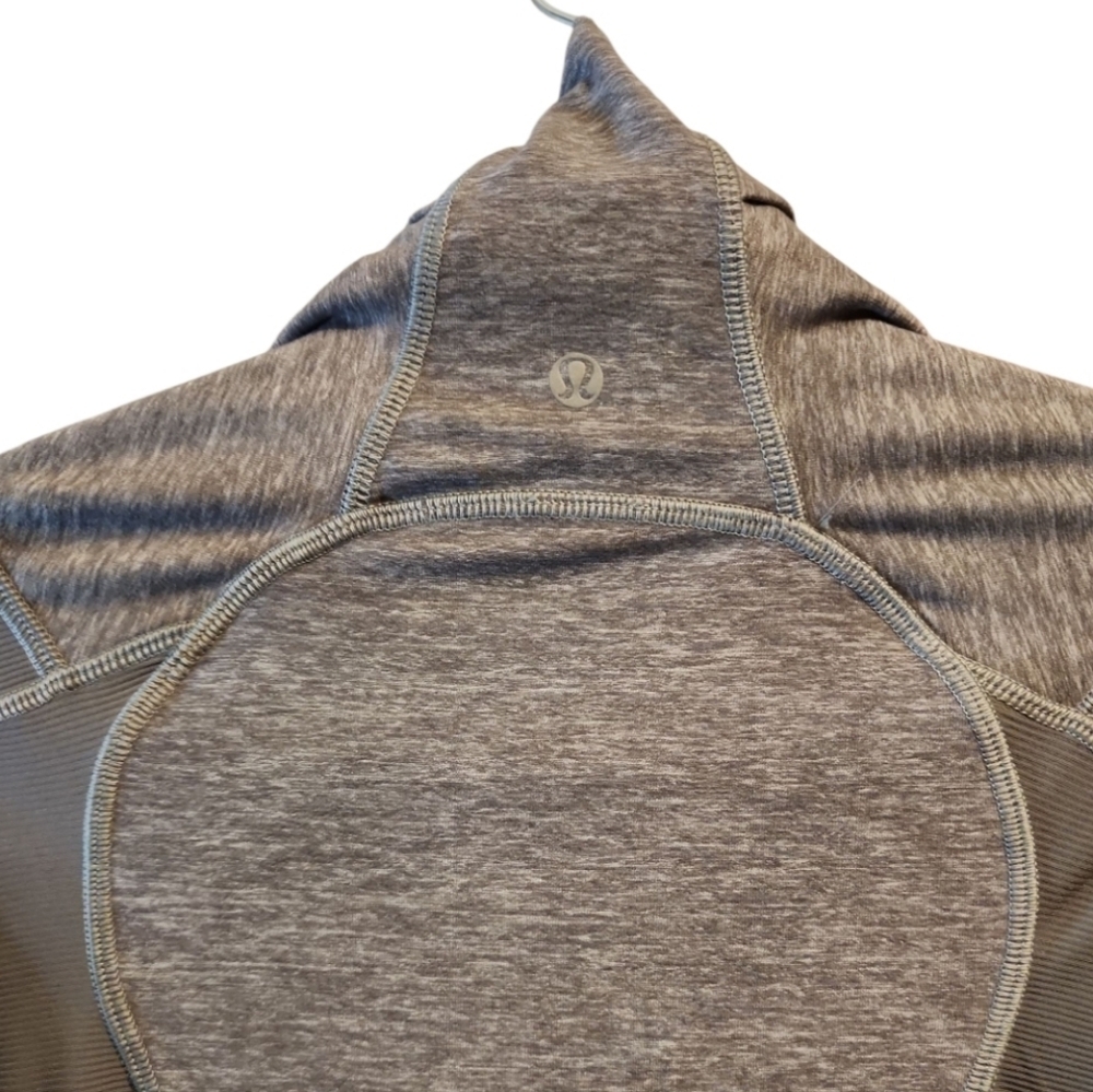 Lululemon Bhakti Double Zipper Yoga Jacket in Heather Slate Gray Women's Size 4 - Picture 7 of 9